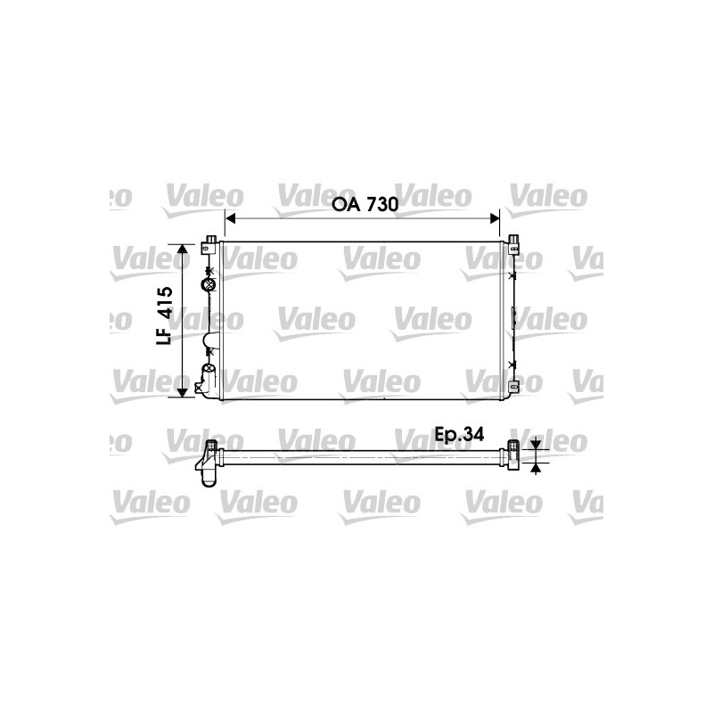 Radiateur Refroidissement Moteur Pour Renault Opel Nissan Vauxhall 7711135809