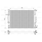 Radiateur Refroidissement Moteur Pour Renault Grand Scénic II Megane 8660003462