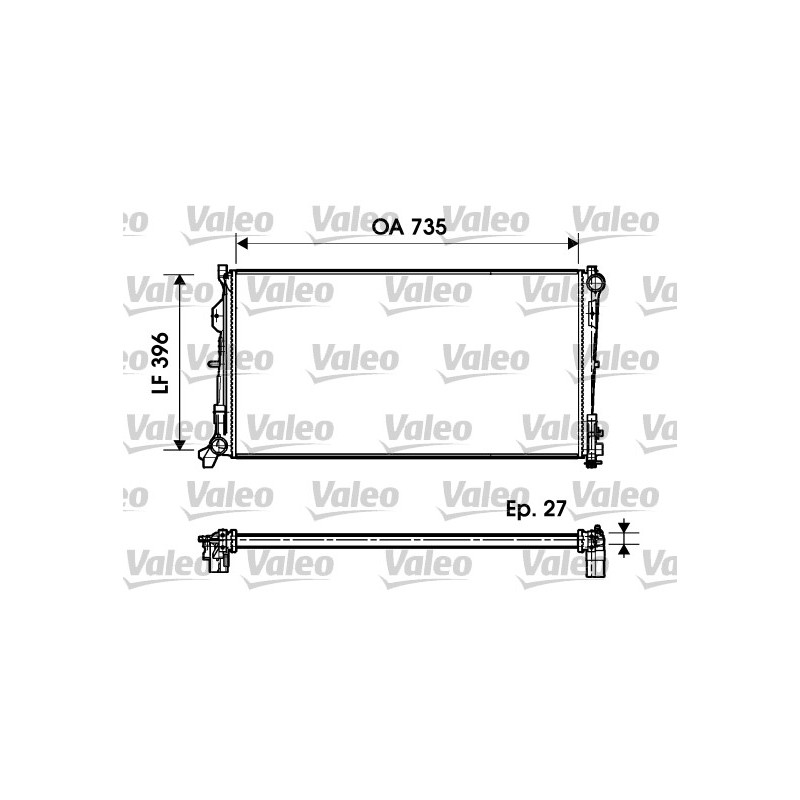 Radiateur Refroidissement Moteur Pour Chrysler Grand Voyager IV 5142488AA