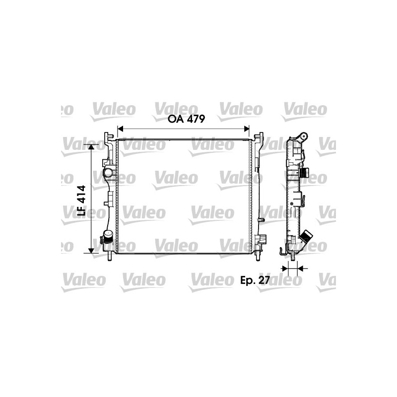 Radiateur Refroidissement Moteur Pour Renault Thalia II 8660003470