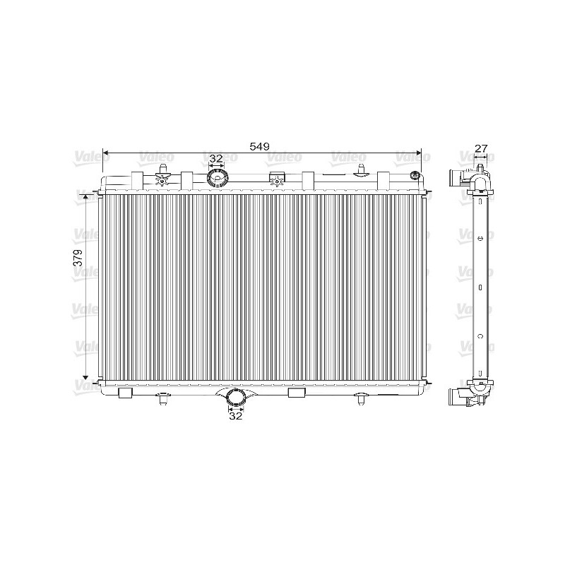 Radiateur Refroidissement Moteur Pour Peugeot Opel Citroën DS 1330-P8 3637005