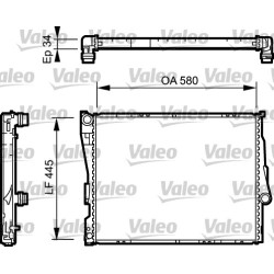 Radiateur Refroidissement Moteur Pour BMW Série 1 E87 3 E46 Z4 17119071517