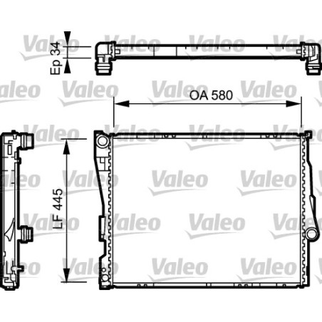 Radiateur Refroidissement Moteur Pour BMW Série 1 E87 3 E46 Z4 17119071517