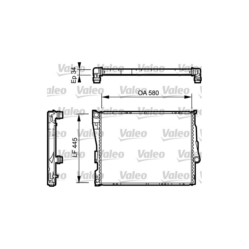 Radiateur Refroidissement Moteur Pour BMW Série 1 E87 3 E46 Z4 17119071517