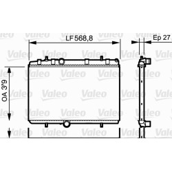 Radiateur Refroidissement Moteur Pour Peugeot Citroën DS 1330-T1 133387 1330-Y5