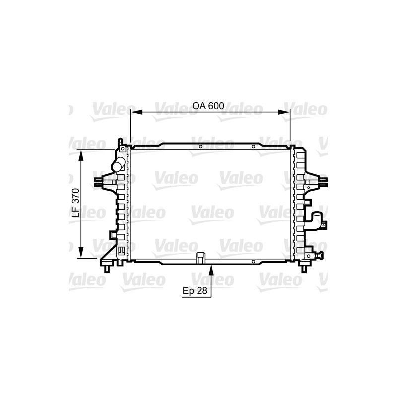 Radiateur Refroidissement Moteur Pour Opel Astra H Zafira B Family Vauxhall
