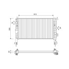 Radiateur Refroidissement Moteur Pour Opel Meriva A Vauxhall Meriva MK I (A)
