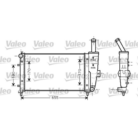 Radiateur Refroidissement Moteur Pour Fiat Punto 51714679