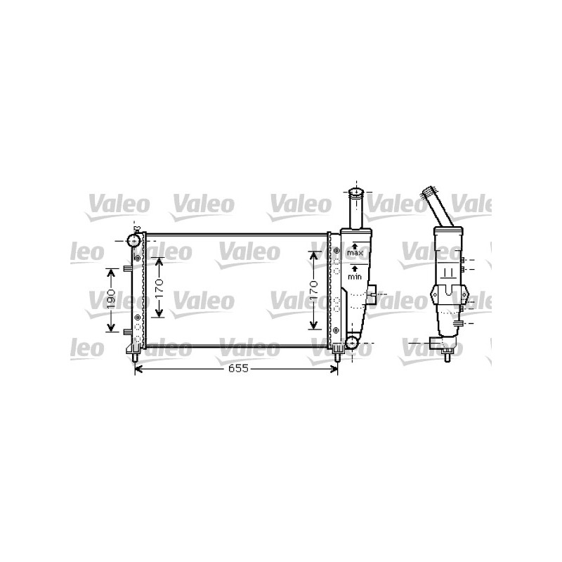 Radiateur Refroidissement Moteur Pour Fiat Punto 51714679