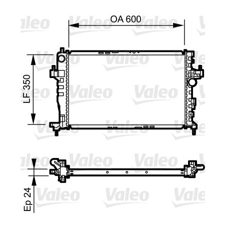 Radiateur Refroidissement Moteur Pour Opel Combo/Monospace Combo Tour Corsa C