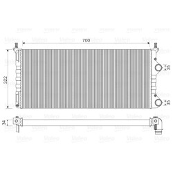 Radiateur Refroidissement Moteur Pour Fiat Doblo 46807378 51779233 51861635