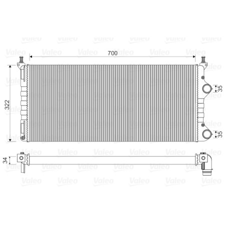Radiateur Refroidissement Moteur Pour Fiat Doblo 46807378 51779233 51861635