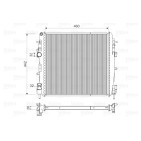Radiateur Refroidissement Moteur Pour Renault Kangoo 8200384071