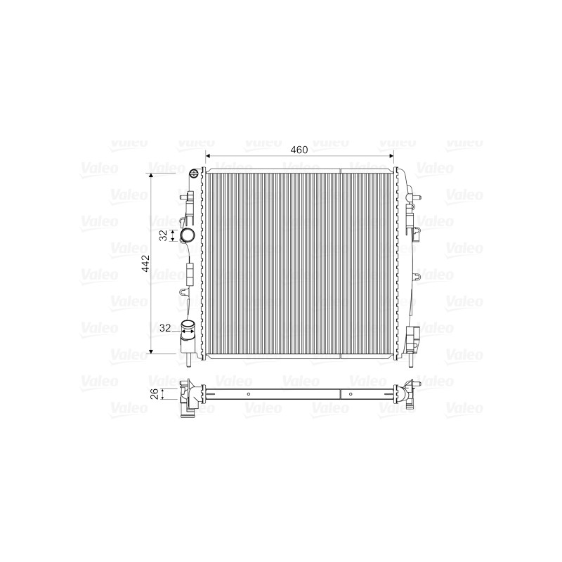 Radiateur Refroidissement Moteur Pour Renault Kangoo 8200384071