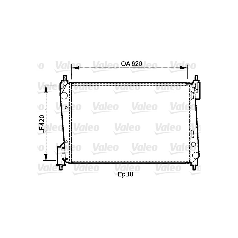 Radiateur Refroidissement Moteur Pour Opel Fiat Vauxhall 1300297 55700448