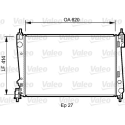 Radiateur Refroidissement Moteur Pour Opel Fiat Alfa Romeo Chrysler 1300287
