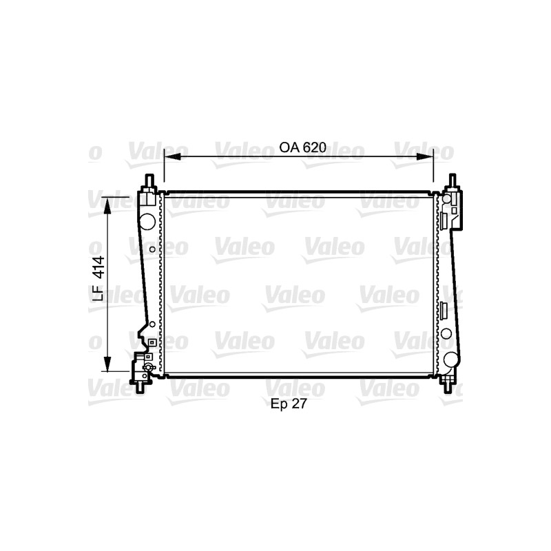 Radiateur Refroidissement Moteur Pour Opel Fiat Alfa Romeo Chrysler 1300287