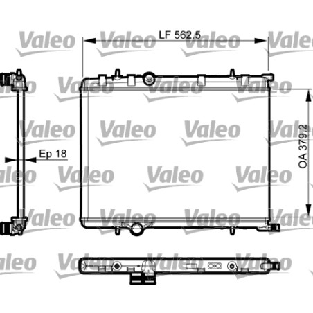 Radiateur Refroidissement Moteur Pour Peugeot 307 308 Partner Citroën Berlingo