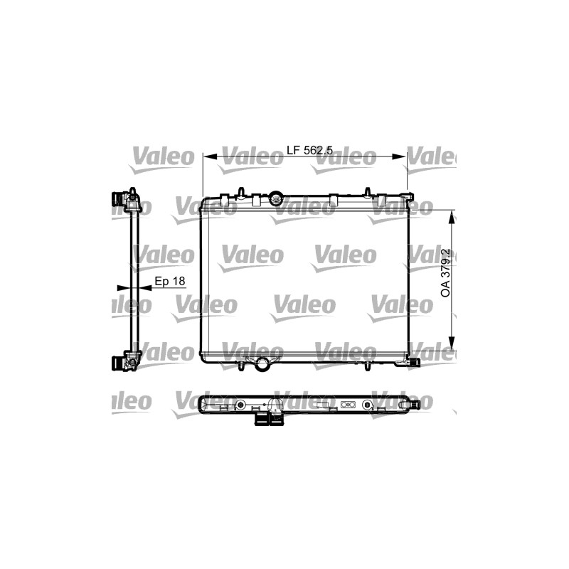 Radiateur Refroidissement Moteur Pour Peugeot 307 308 Partner Citroën Berlingo