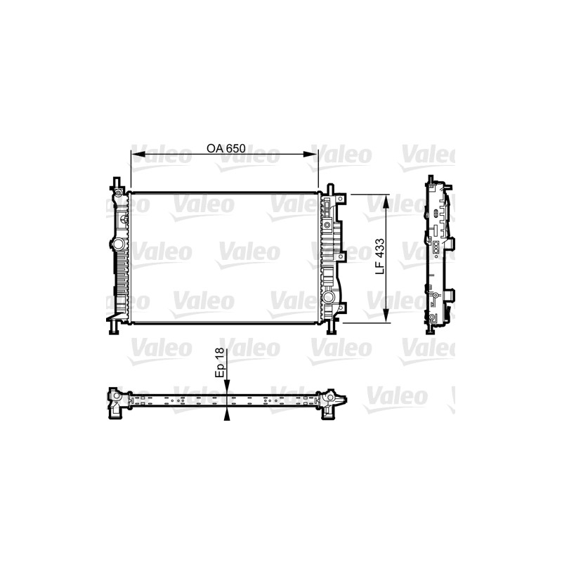 Radiateur Refroidissement Moteur Pour Peugeot 308 II BMW Opel Fiat 1610017680