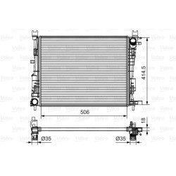 Radiateur Refroidissement Moteur Pour Renault Kaptur Lodgy Logan II Sandero