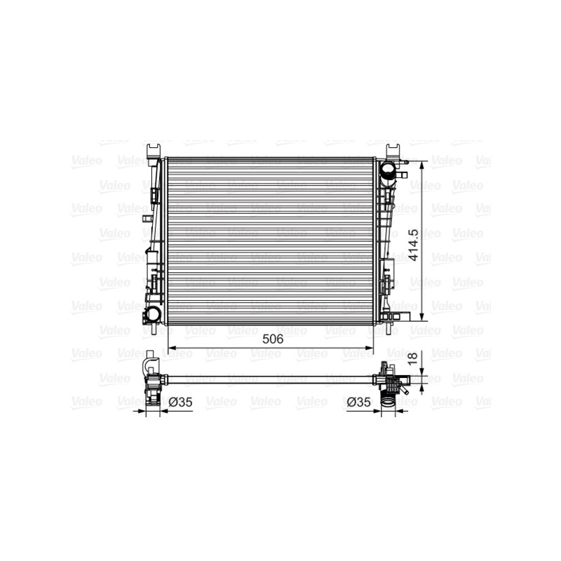 Radiateur Refroidissement Moteur Pour Renault Kaptur Lodgy Logan II Sandero