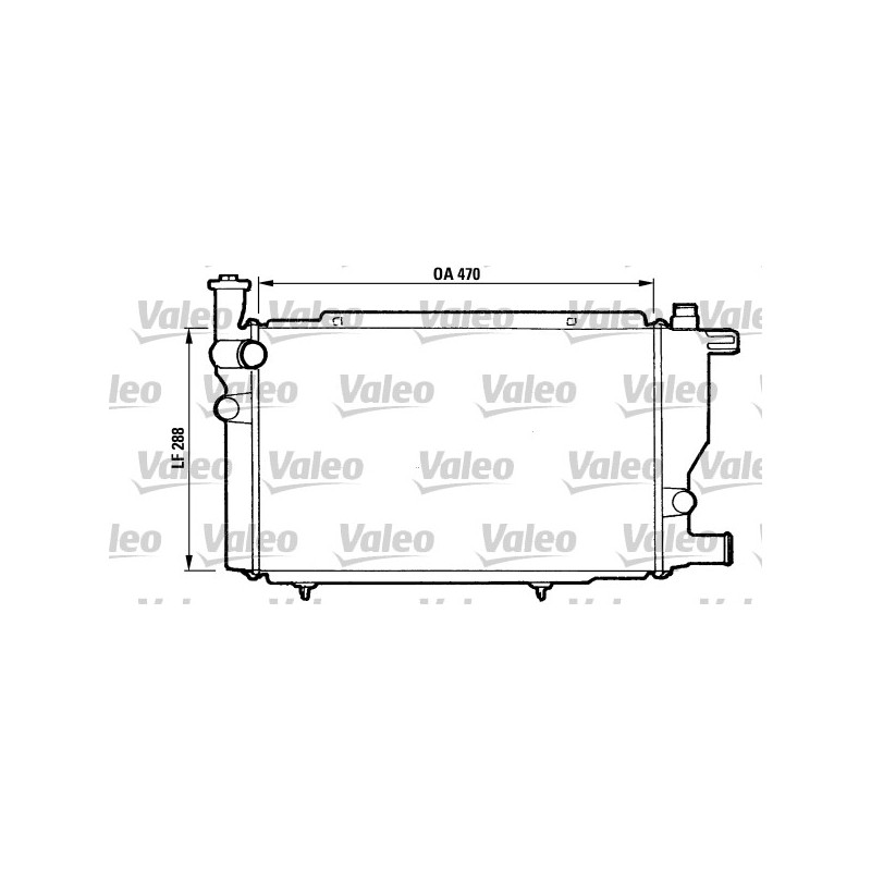 Radiateur Refroidissement Moteur Pour Peugeot 205 - I II 1331E6 1331RA