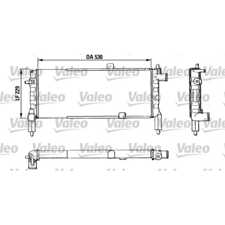 Radiateur Refroidissement Moteur Pour Opel Ascona C Corsa A Kadett E Vauxhall