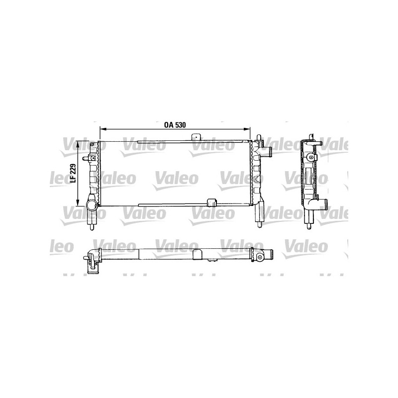 Radiateur Refroidissement Moteur Pour Opel Ascona C Corsa A Kadett E Vauxhall