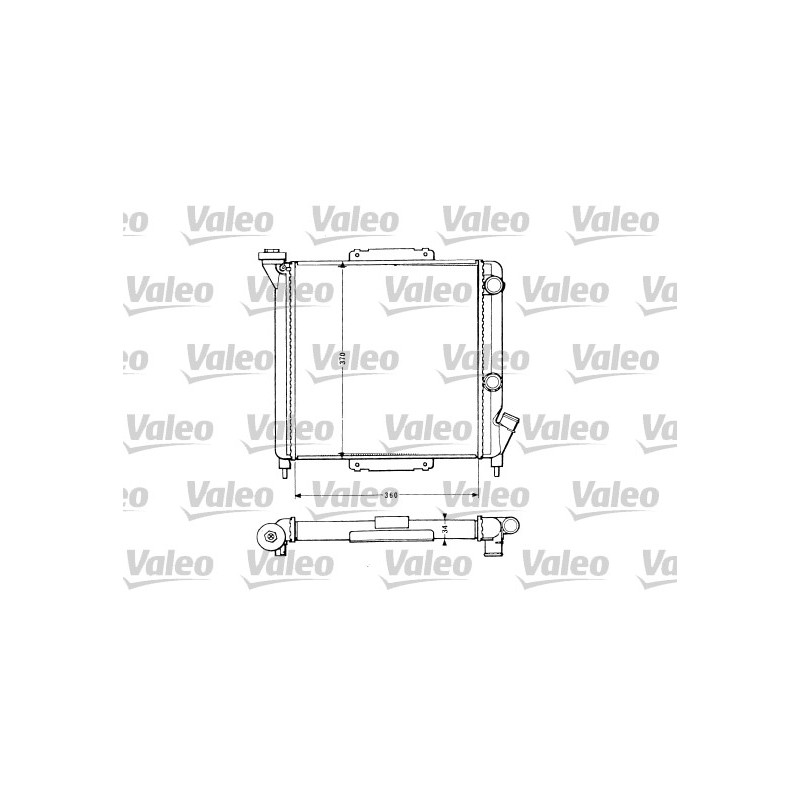 Radiateur Refroidissement Moteur Pour Renault 9 11 Rapid Super 5 7700757930