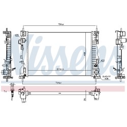 Radiateur Refroidissement Moteur Pour Alfa Romeo Giulietta -