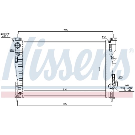 Radiateur Refroidissement Moteur Pour Alfa Romeo 4C Giulietta -