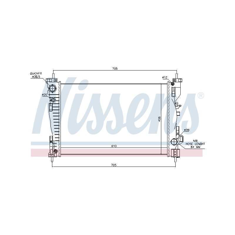 Radiateur Refroidissement Moteur Pour Alfa Romeo 4C Giulietta -