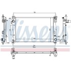 Radiateur Refroidissement Moteur Pour Alfa Romeo Giulietta -