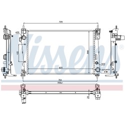 Radiateur Refroidissement Moteur Pour Alfa Romeo Giulietta -