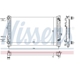 Radiateur Refroidissement Moteur Pour VW Audi Skoda 4B0121251AG 8D0121251BC