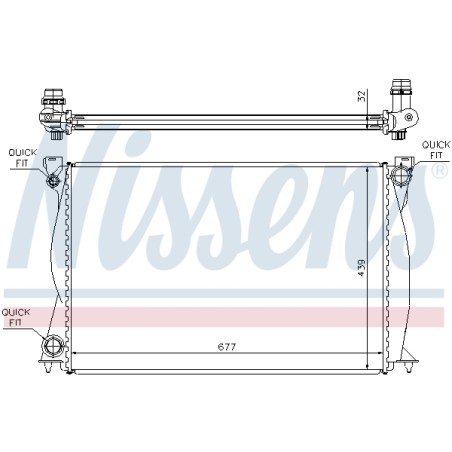 Radiateur Refroidissement Moteur Pour Audi A6 4F0.121.251E 4F0.121.251N