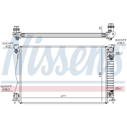 Radiateur Refroidissement Moteur Pour Audi A6 4F0.121.251AG 4F0.121.251P