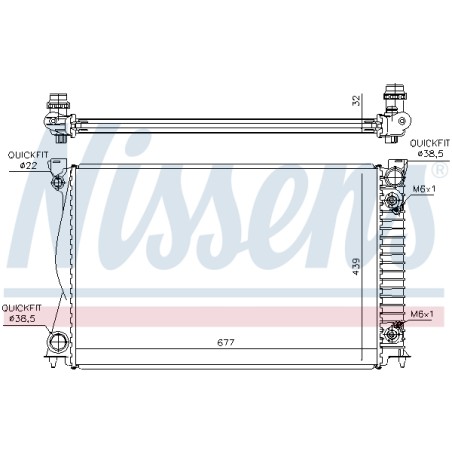 Radiateur Refroidissement Moteur Pour Audi A6 4F0.121.251AG 4F0.121.251P