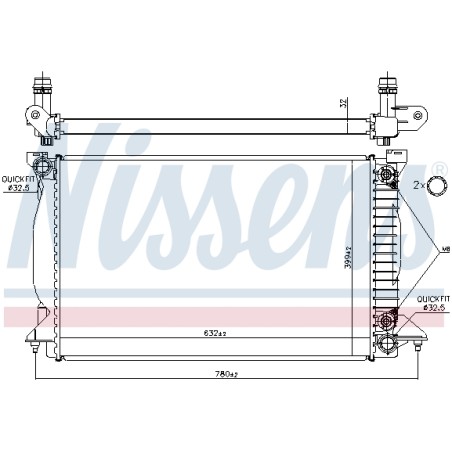 Radiateur Refroidissement Moteur Pour Audi A4 8E0.121.251Q 8E0121251K