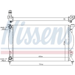 Radiateur Refroidissement Moteur Pour Audi A4 A6 Seat Exeo