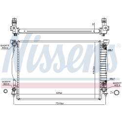 Radiateur Refroidissement Moteur Pour Audi A4 A6 8E0.121.251M 8E0.121.251S