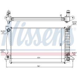 Radiateur Refroidissement Moteur Pour Audi A4 8E0.121.251AD 8E0.121.251AG