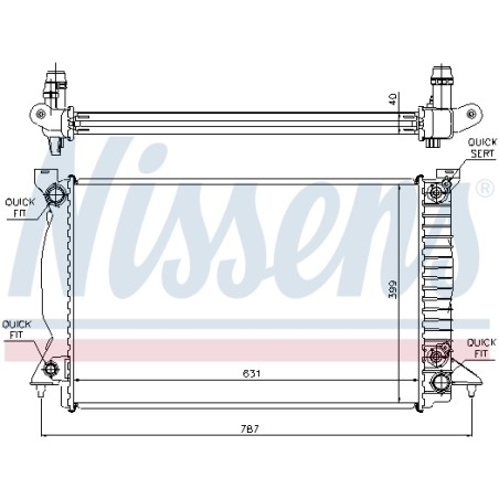 Radiateur Refroidissement Moteur Pour Audi A4 8E0.121.251AD 8E0.121.251AG