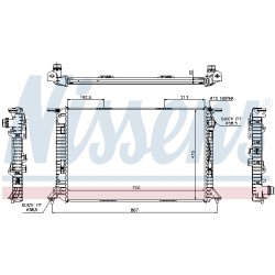 Radiateur Refroidissement Moteur Pour Audi A4 A5 8K0.121.251J