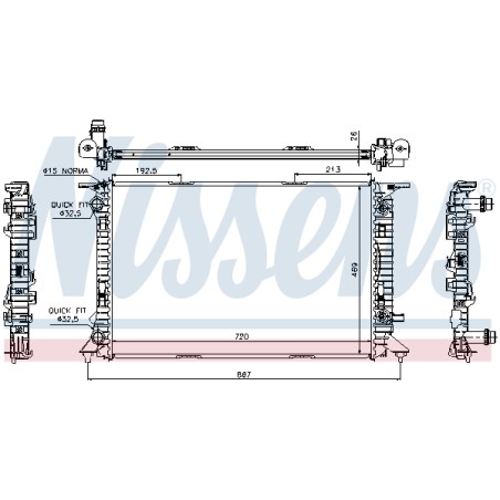 Radiateur Refroidissement Moteur Pour Audi A4 A5 A6 A7 Q3 Q5 Porsche Macan