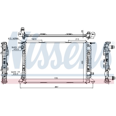 Radiateur Refroidissement Moteur Pour Audi A4 A5 A6 Q3 Q5 8K0121251L 8K0121251R