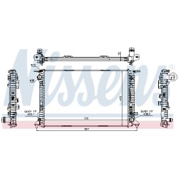 Radiateur Refroidissement Moteur Pour Audi Q5 8R0.121.251A 8R0.121.251C