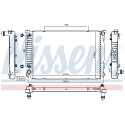 Radiateur Refroidissement Moteur Pour Audi A4 8E0.121.251AB 8E0.121.251AH
