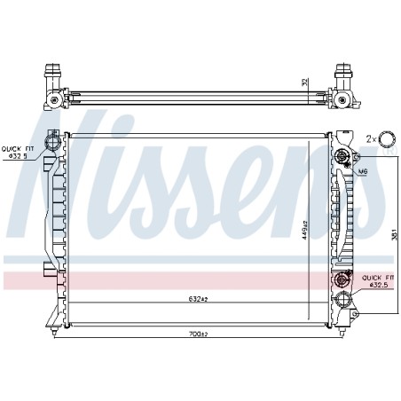 Radiateur Refroidissement Moteur Pour Audi A6 Allroad 4B0.121.251S 4B0121251Q